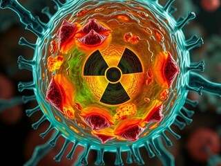 Toxicology study of radiation poisonings cellular damage