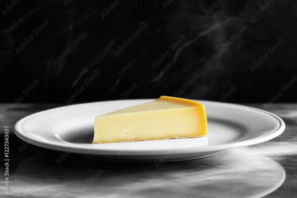 Poster Cheesecake on White Plate