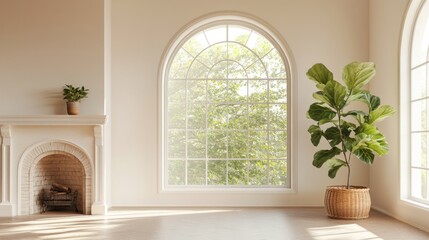 Cozy Living Room with Fireplace