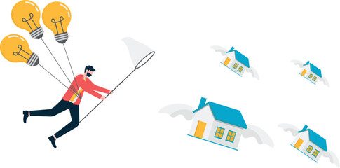 Social media illustration, business concept, web design

