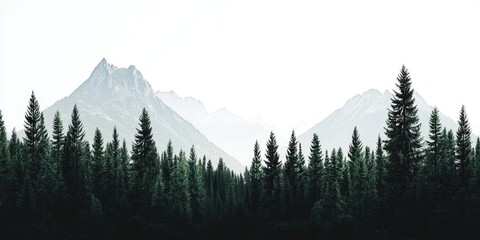 Mountainow Forest Landscape