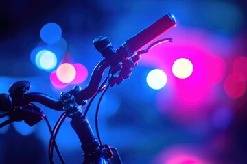 Close-up of bicycle handlebar,