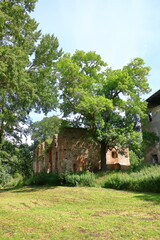 Putzar castle ruin in Mecklenburg-Vorpommern, Germany, Europe