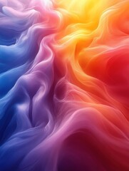Obraz premium Colorful swirling smoke abstract background with light effect