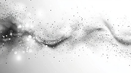 Dot white gray wave light technology texture background. Abstract big data digital concept. 3d rendering