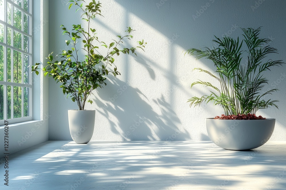Poster abstract backdrop featuring a drop shadow and light, ideal for showcasing products