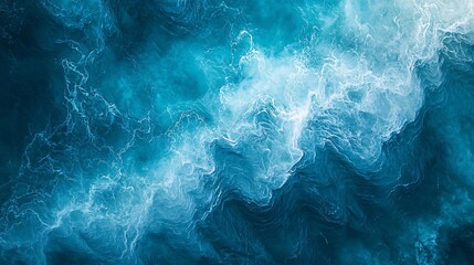 Obraz premium Aerial View of Turquoise Waters and Abstract Landscape, Coastal Scene with Clear Blue Waters, Capturing Scenic Beauty of Seaside Shoreline, Natural Patterns and Textures in Nature