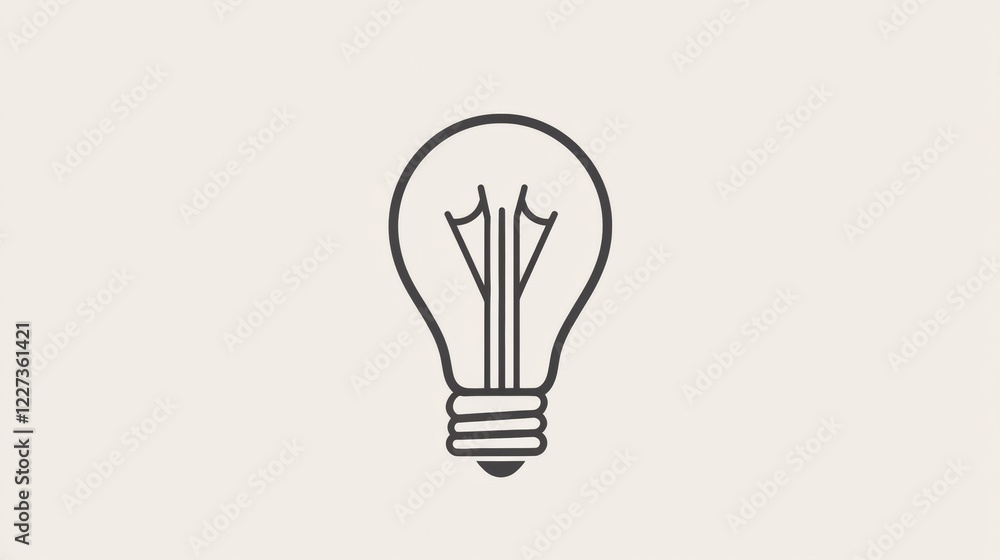 Leinwandbilder bright illuminate light bulb design against a simple background for innovative ideas and concepts. g