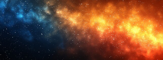 Fototapeta premium Background features a colorful red and blue sunrise gradient with a noisy grain texture