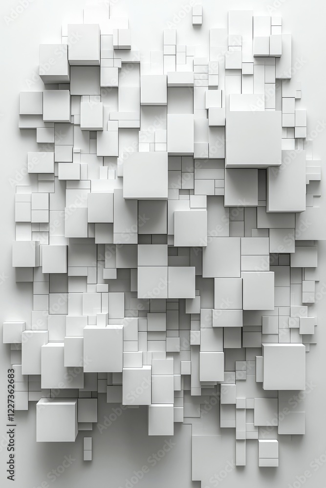 Poster white abstract geometric background featuring subtle vertical oblique stripes that intersect and for