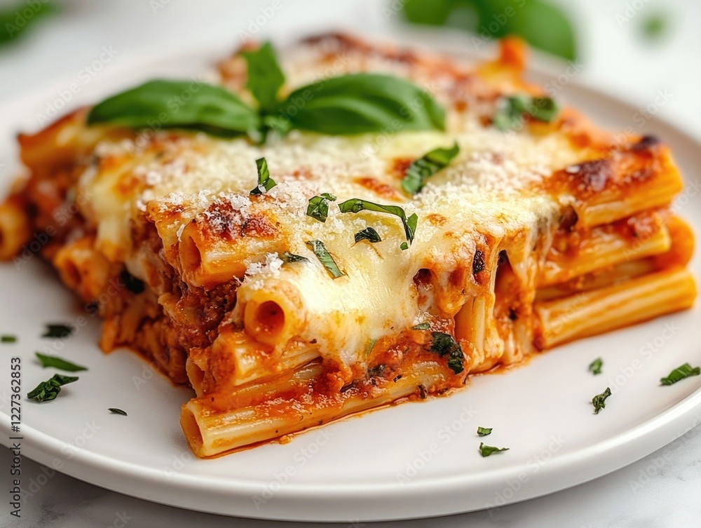 Sticker Lasagna with Cheese and Basil