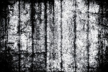 High-contrast black and white image of a distressed, weathered surface with prominent horizontal scratches. The texture is grainy and tactile, with a worn-out appearance.