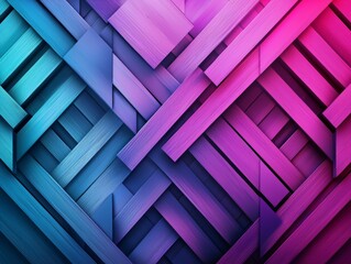 Obraz premium Innovative Arrangement of Geometric Patterns in Vibrant Colors