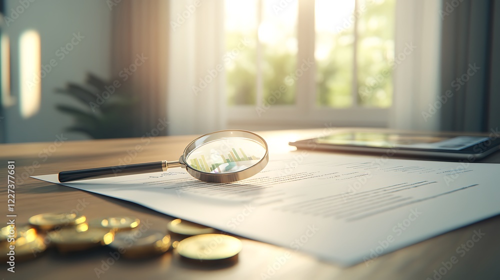 Poster a professional investment report image printed on premium paper showcasing neat presentation.