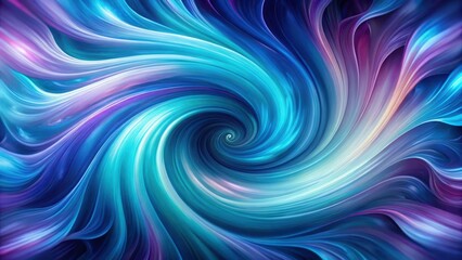 Fototapeta premium Rich, vibrant colors swirl together in a mesmerizing dance of blue