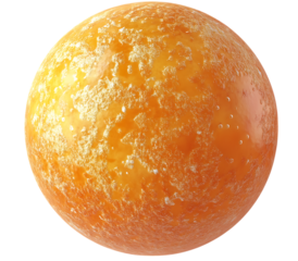 Abstract orange planet texture
