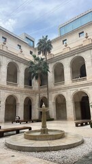Naklejka premium plaza de espana city