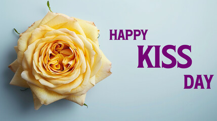 Happy Kiss Day with 3d text effects, World Kissing day Animated text
