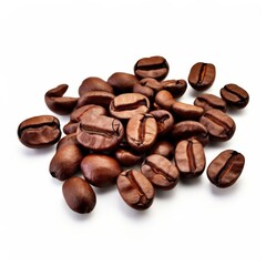 Naklejka premium the AI Image Generator, Illustration of Coffee Beans Isolated
