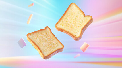 Toast bread advertisement background