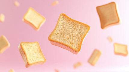 Toast bread advertisement background