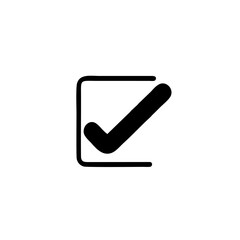 simple check mark logo icon for branding