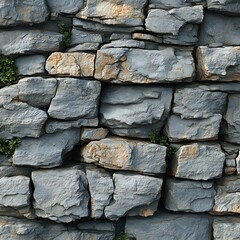 Fototapeta premium the fence is made of stones