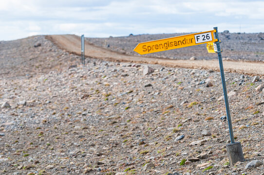 Exploring the rugged terrain along Sprengisandur F26 road in Iceland's highlands