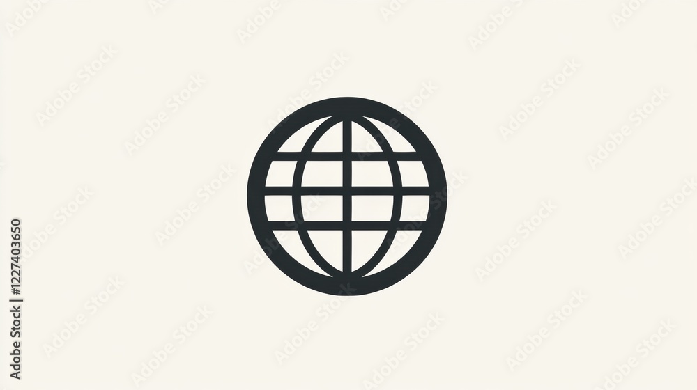 Leinwandbilder Global connectivity symbol representing worldwide communication and information access for all users every day. Generative AI