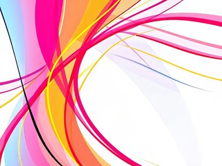 Fototapeta premium Dynamic Interlaced Lines Abstract Sports Background - Vibrant Colors