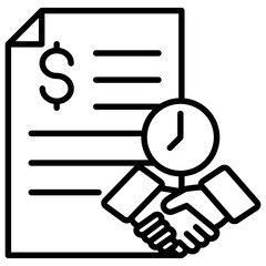 Contract Outline Icon