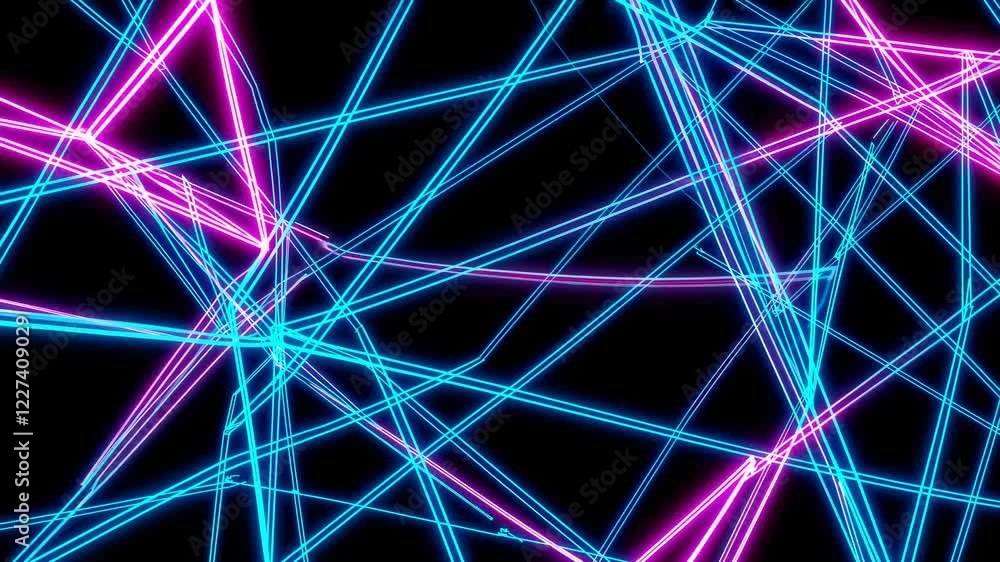 Aufkleber dynamic light patterns create a vibrant display in a dark background