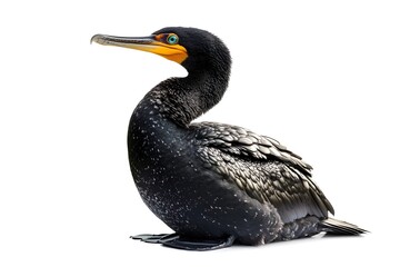Obraz premium Cormorant Isolated on white Background.