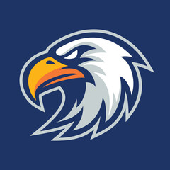 vector cartoon, character, and mascot of an eagle head sport logo.eps