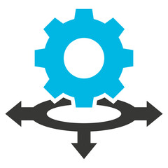 Expansion Glyph Blue Grey Icon