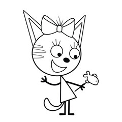 hungry kitty coloring pages