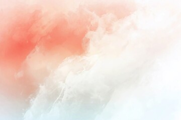 Fototapeta premium Soft pastel abstract background blending warm coral and cool white tones, ideal for creative projects