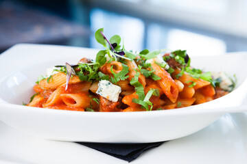 Tomato pasta with beef