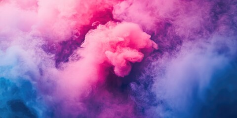 Fototapeta premium Pink and Blue Smoke Cloud
