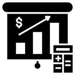 Finance Glyph Icon