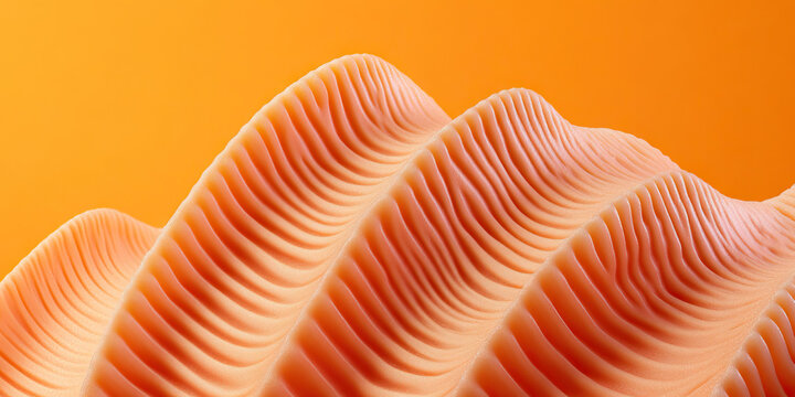 Undulating Peach-Colored Textured Surface