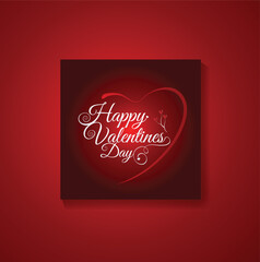Happy Valentine's Day social media post template