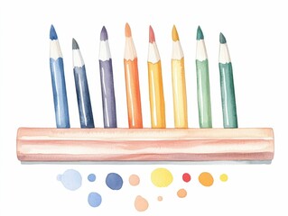 Naklejka premium Beautifully crafted watercolor circular social media buttons featuring soft pastel gradients and subtle glowing edges painted in a cheerful and vibrant color palette