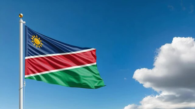 National flag of Namibia