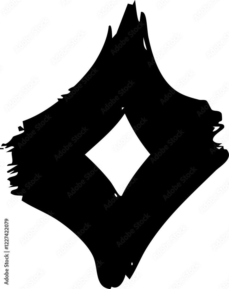 Poster star scribble marker brush line vector shape