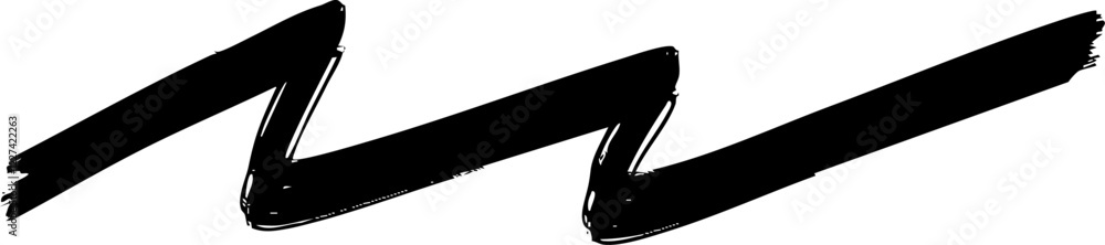 Poster underline scribble marker brush line vector shape