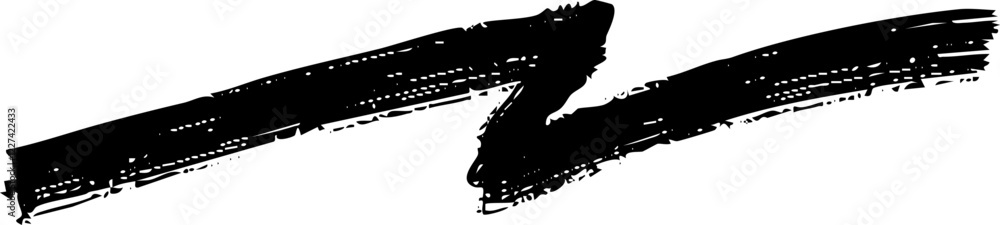 Poster underline scribble marker brush line vector shape