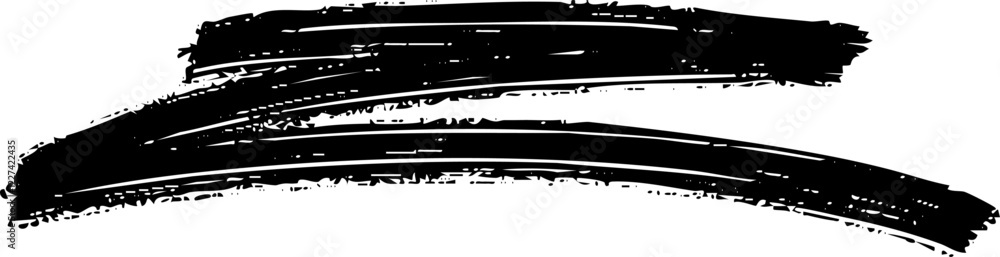Poster underline scribble marker brush line vector shape