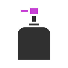 A Simple Graphic Design of a Soap Dispenser in Black