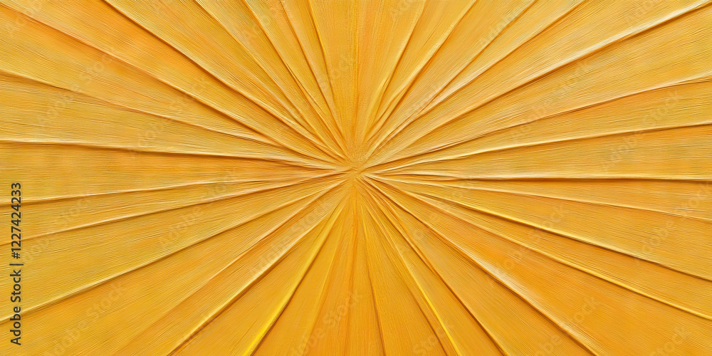 Poster radial pattern of gold linear elements